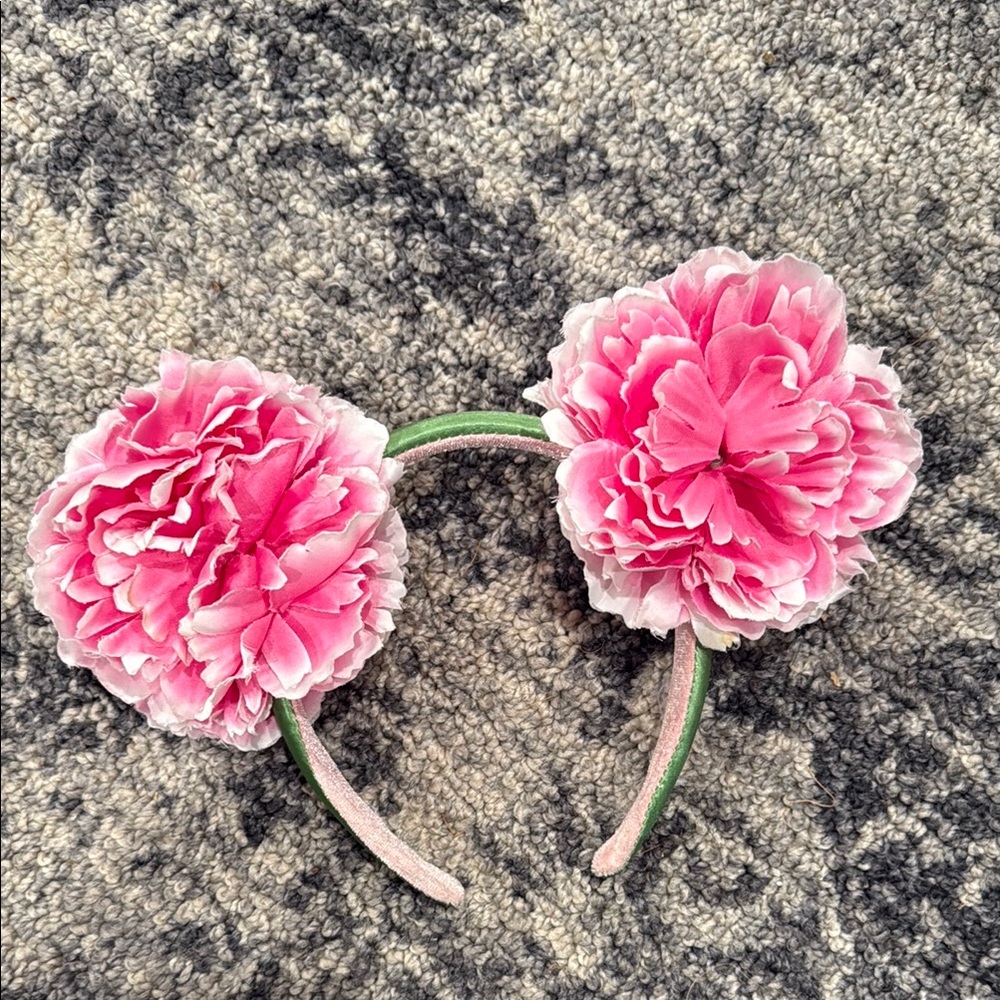 Disney ears band Pink Floral Headband